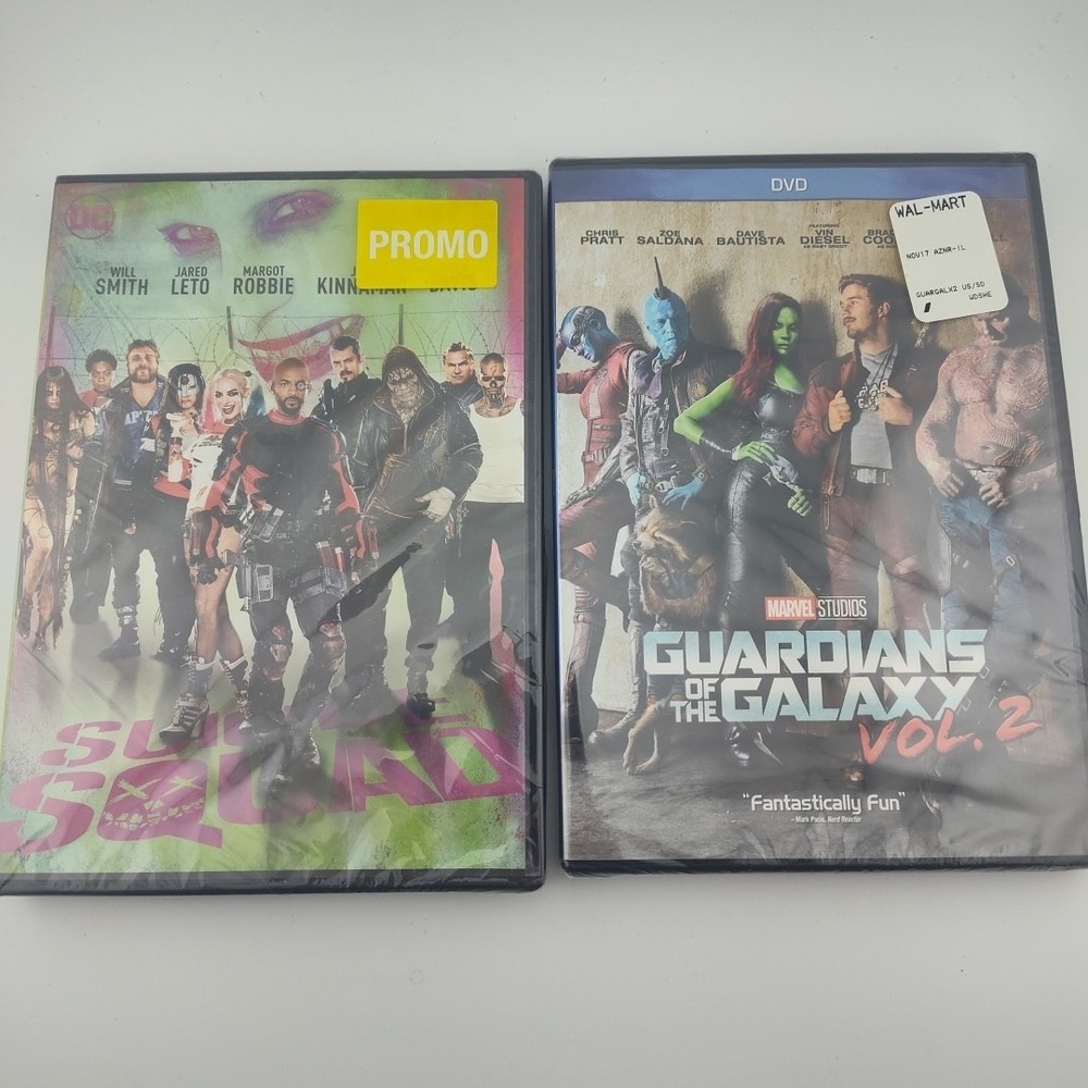 Suicide Squad and Guardians of the Galaxy Dvd New